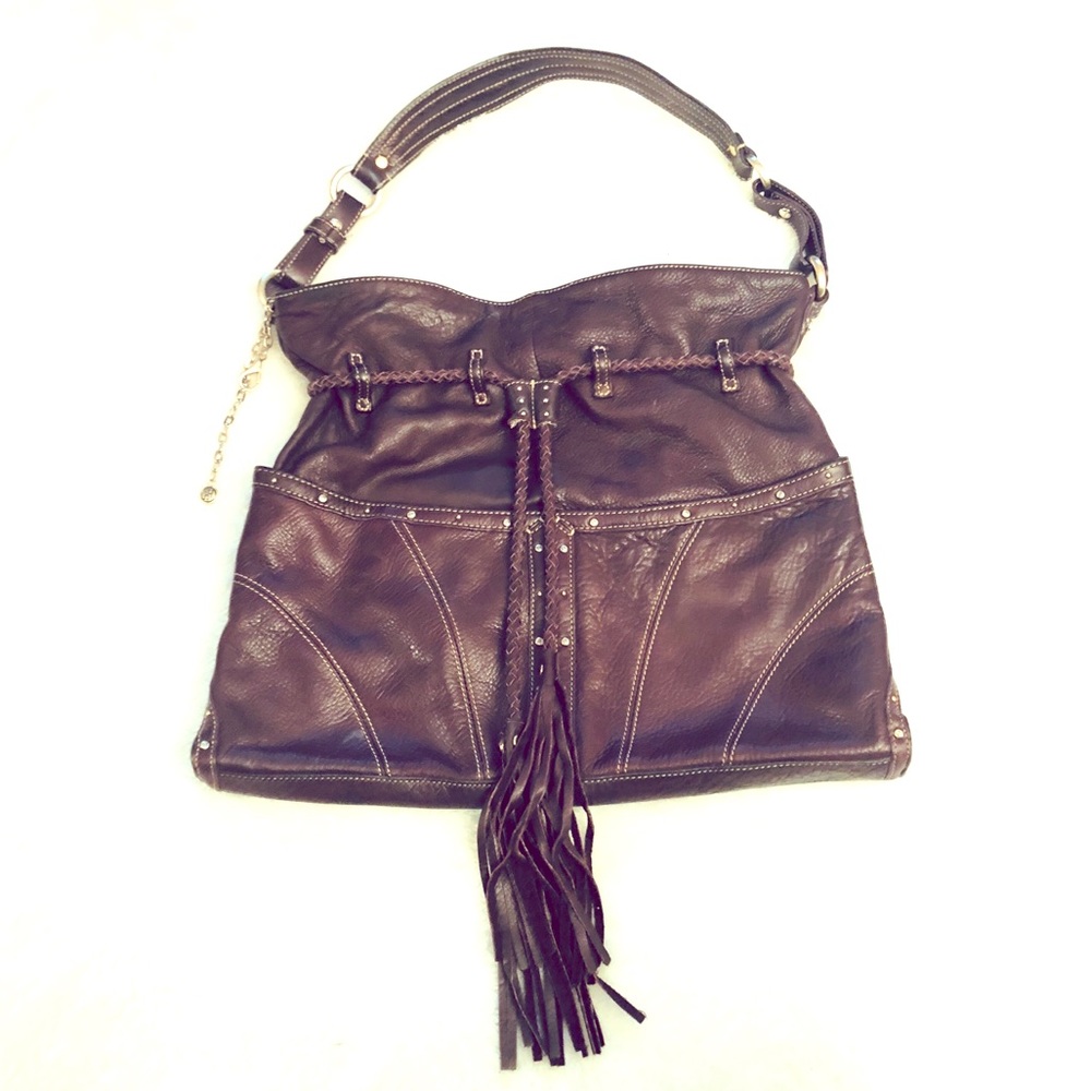 Hayden-Harnett dark brown shoulder bag